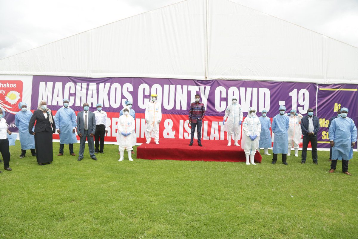 MACHAKOS PREPAREDNESS We have sensitized and trained 2524 CHVs and 1519 health workers, we have 228 persons in quarantine now and 1056 previous persons have completed the quarantine and been discharged.