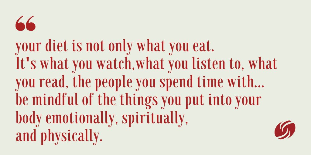 dfsqc's tweet photo. "Your diet is not only what you eat.." #mindfulmonday #mondaymindset #inspirationalquotes #dfsqc https://t.co/skSP8t6xXR