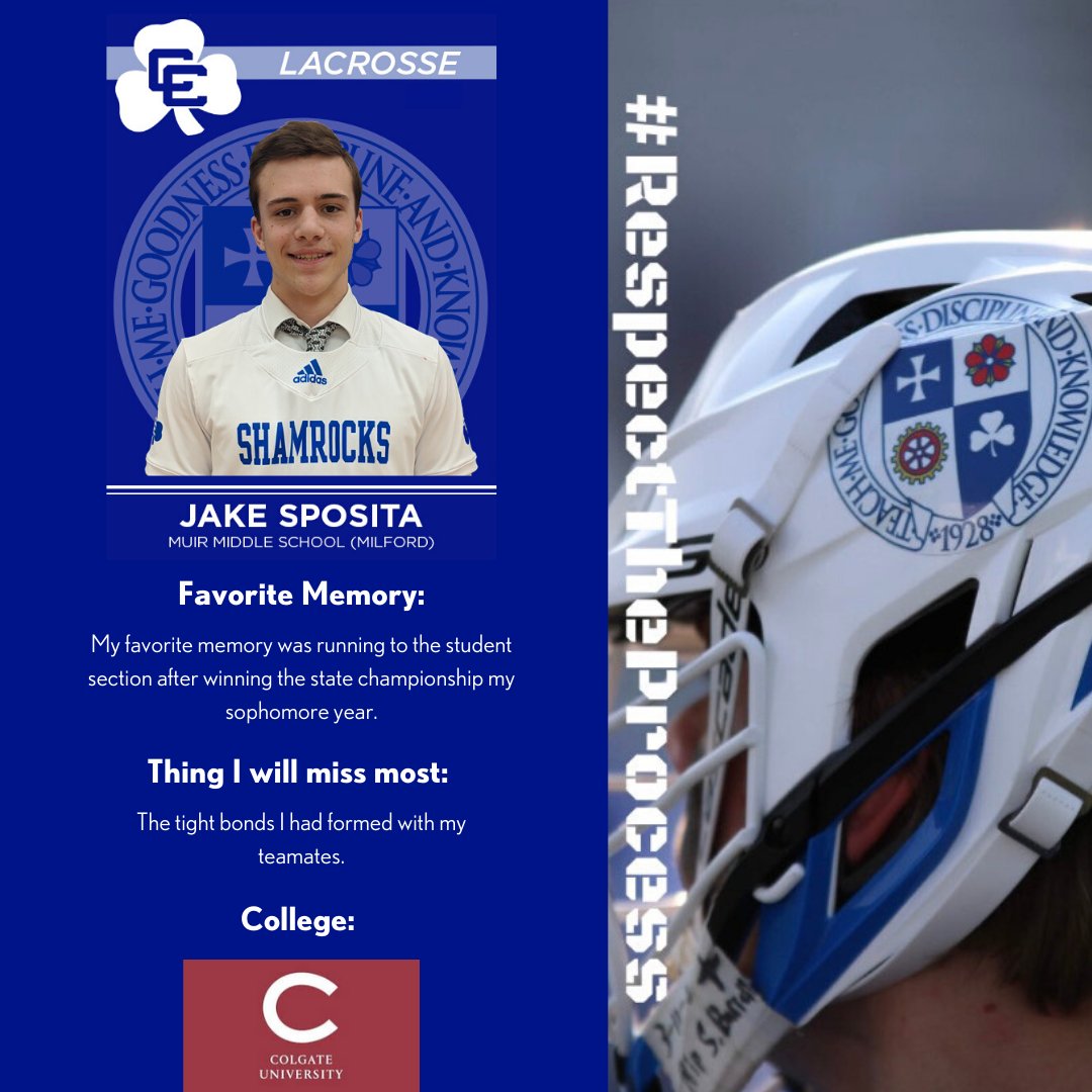 DCCLacrosse's tweet photo. 🥍☘️🔵⚪️ 2020 Seniors 🔵☘️🥍

Mary, Alma Mater, 
your sons of Central honor, 
and proudly wear your colors, 
the Royal Blue and White. 
May valiant Blue
and peerless White
teach us to be men of
Mary, Alma Mater.
Inspire us evermore.

#WeAreCC #RespectTheProcess☘️🥍 https://t.co/T6RWy0Rqfc