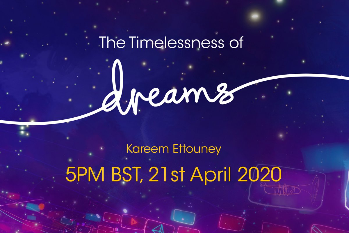 mediamolecule's tweet photo. Tune in to Kareem's talk, The Timelessness of Dreams, on Twitch tomorrow, April 21st, at 5PM BST, to learn more about the philosophy and history of the art tools in #DreamsPS4! 🌟

We'll follow the talk with a live Q+A with Kareem, too! #MadeInDreams https://t.co/JLmOaCzBGU