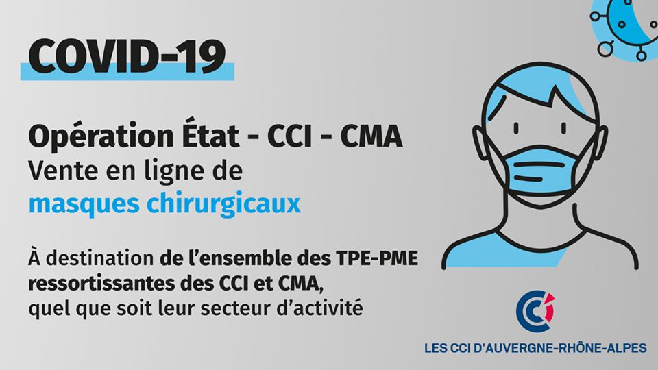 [VENTE DE MASQUES] Les #CCI et CMA, associées à <a href="/Cdiscount/">Cdiscount</a>, mettent en vente des #masques chirurgicaux pour les TPE-PME quelque soit leur secteur d'activité et partout en France métropolitaine. Commandez via  👉 cdiscount.com/masques #SoutenonsNosEntreprises
