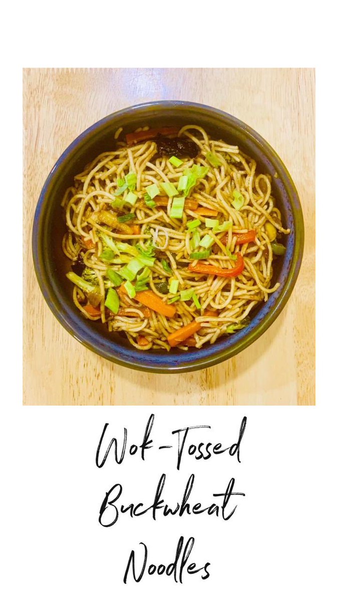 Sunday was Noodles day. Found some Buckwheat noodles at home. <a href="/9Sumati/">Sumati Mandhana</a> was more than happy to be my Sous chef. Presentation, plating and picture editing - all her!!