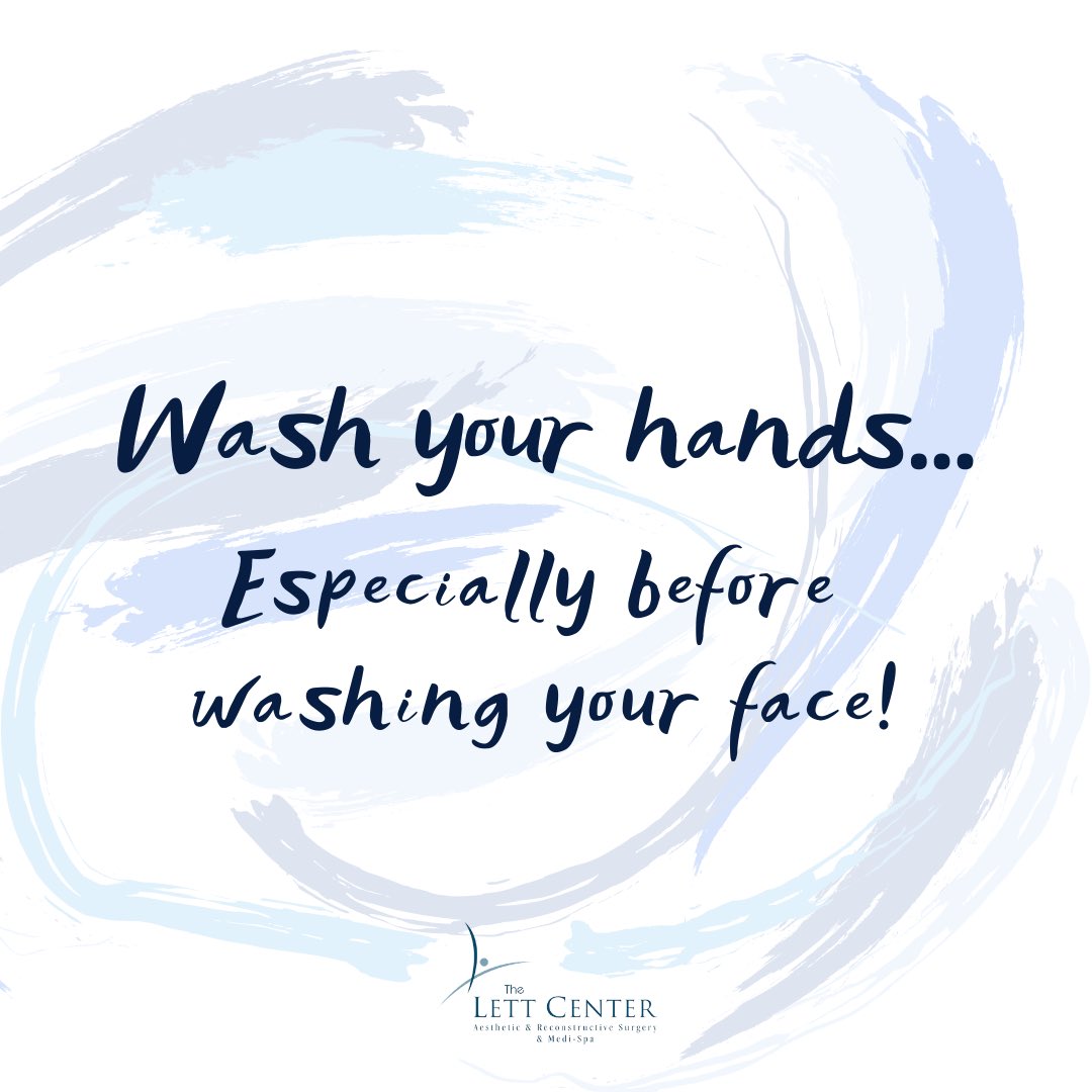 TheLettCenter's tweet photo. Most people forget the importance of washing your hands before washing your face. ⁣
⁣
Especially the midst of all this coronavirus chaos, please wash your hands to avoid the spread of bacteria! 
⁣
#washyourhands #beauty #skincare #aesthetics #skin #nashville #selfcare #monday https://t.co/BrKzcjxm3r