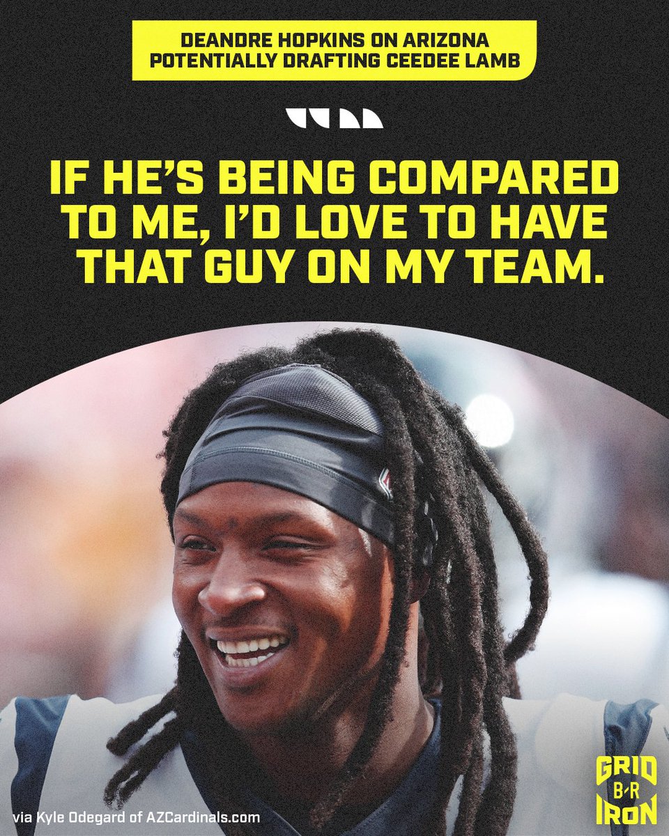 B R Gridiron On Twitter Nfldraftscout Is One Of Many Who Compare Ceedee Lamb To Deandrehopkins D Hop Thinks That S A Good Sign B R Gridiron On Twitter Nfldraftscout Is One Of Many Who Compare Ceedee Lamb To Deandrehopkins D Hop Thinks That S A Good Sign
