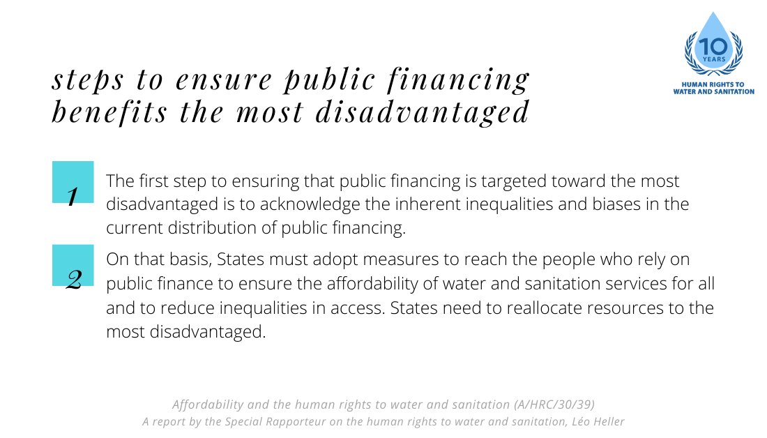 How can public financing benefit everyone? Through comprehensive targeting of populations who need economic help in accessing water and sanitation the most.Friendly version:  http://tiny.cc/r386mz 