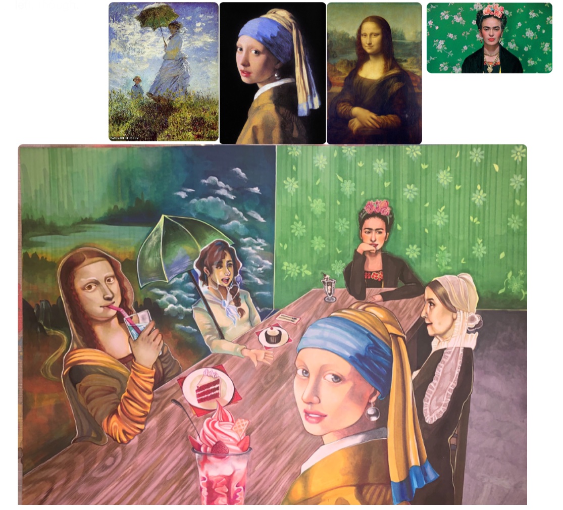 HBR_art's tweet photo. A couple more examples of the Art Portfolio “Almost Famous” projects @BradleyHS   Love the dedication these students have to their artwork while at home!  #homemademasterpiece #betweenartandquarantine https://t.co/tls4lWYgro