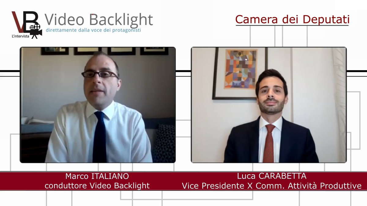 opengateitalia's tweet photo. #VideoBackLight la rubrica di @MarcoItaliano3, per il canale #Parlamento presenta l’intervista all’On. Luca Carabetta, Vicepresidente della X Commissione - Attività Produttive, Commercio e Turismo. | Guarda il video via #OGInews: https://t.co/8uVKY2YxAZ https://t.co/kJqpleTjGb