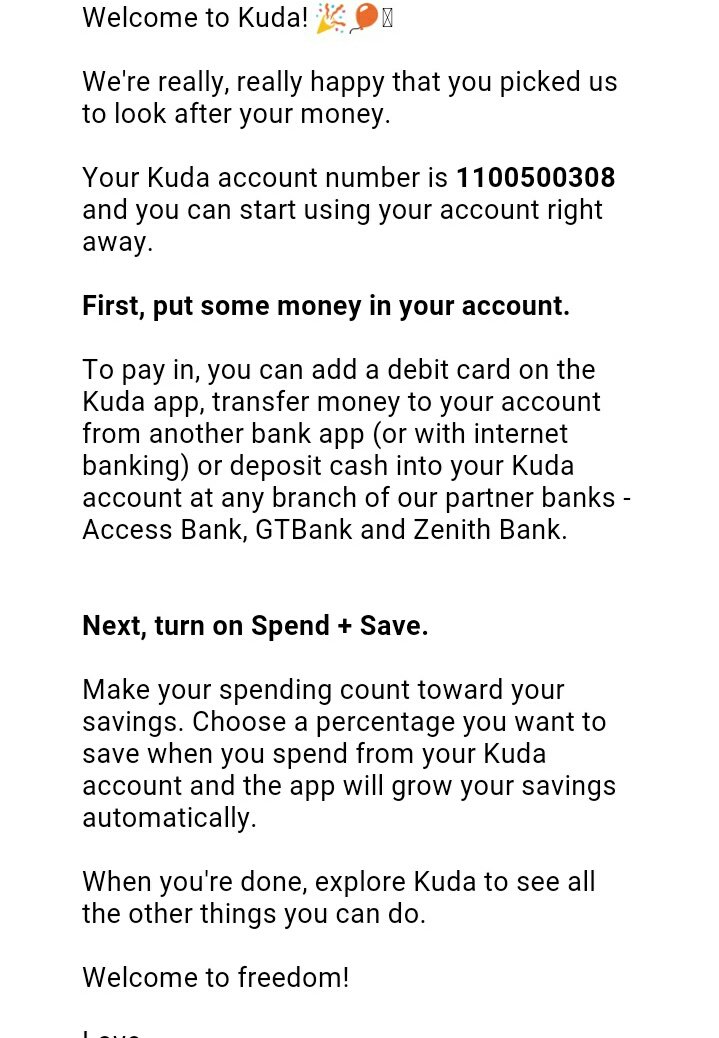 FirstladyLambo's tweet photo. @kudabank Done 
1100500308 
@real_mercyeke @kudabank 
#BreakFreeWithKuda 
#BreakFreeChallenge https://t.co/F1Z1FuPMcz