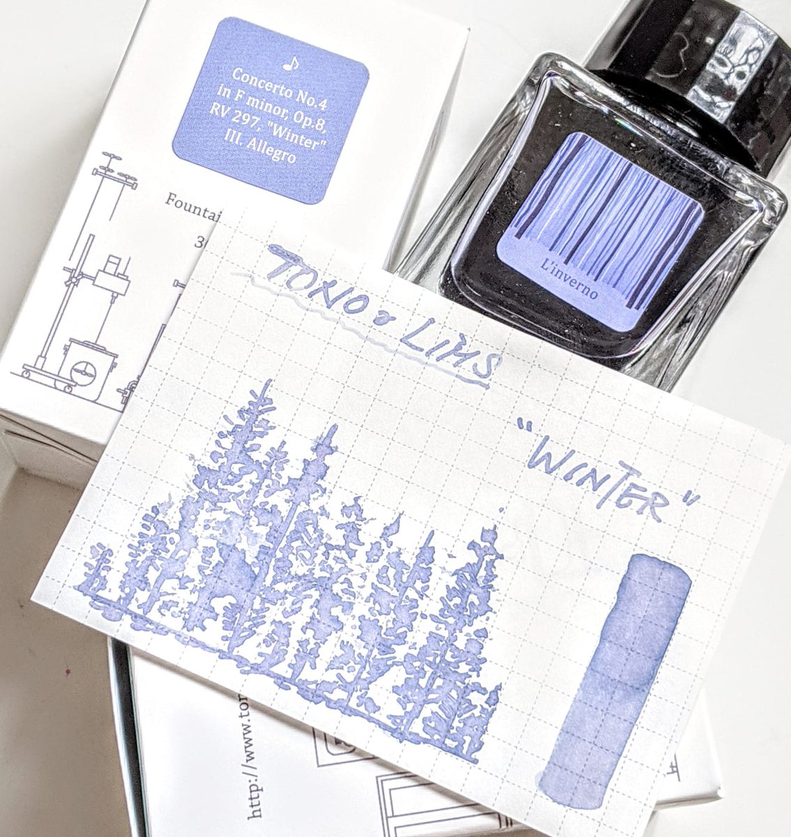 VitstyleC's tweet photo. Winter - L'inverno
#TonoandLims #インク沼
#fountainpen #fountainpenink https://t.co/SEr9fOca3y