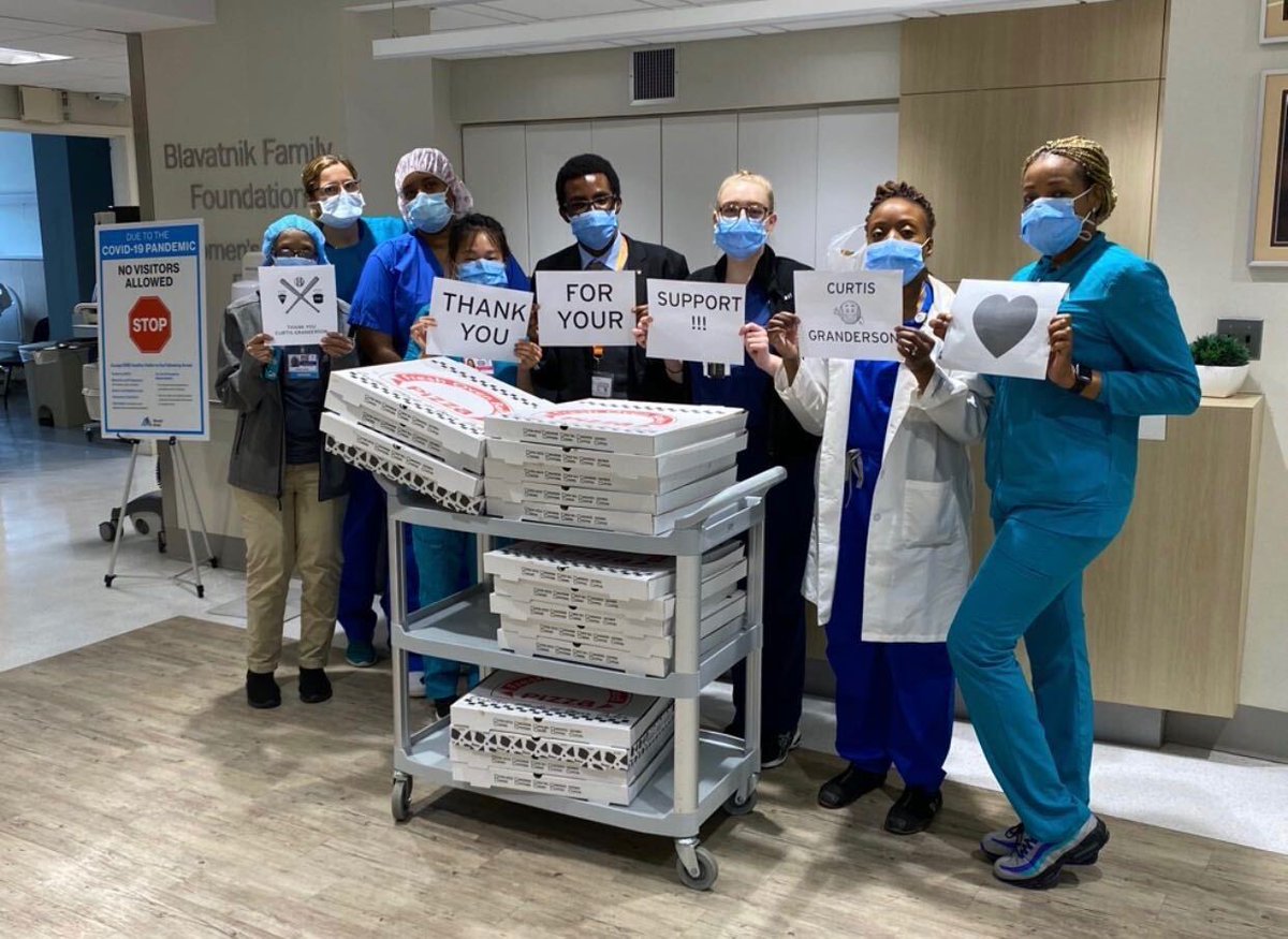 cgrand3's tweet photo. To everyone working tirelessly on the front lines to protect our neighbors in need, we thank you for your service and dedication.

Join our efforts to #FeedTheFrontLine and support healthcare heroes while aiding local restaurants.

To send meals, visit 👉🏾https://t.co/Q1TMKwX8ty https://t.co/my5JACMqME