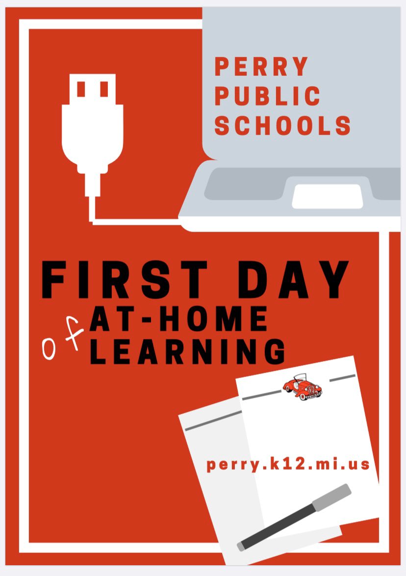 DawnCrim's tweet photo. I am excited about my first official day of at home learning! I have been providing several enrichment opportunities for my students already but TODAY is the official start! Go Ramblers! https://t.co/REn8EqTANs