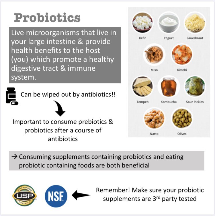 For this week’s Em’s Nutrition Tips (going to do my best to get back to a weekly post) I want to provide a little information about prebiotics and probiotics! Happy gut = happy you! #registereddietitian #RDN #cyclesmart #microbiome #healthymicrobiome #prebiotics #probiotics