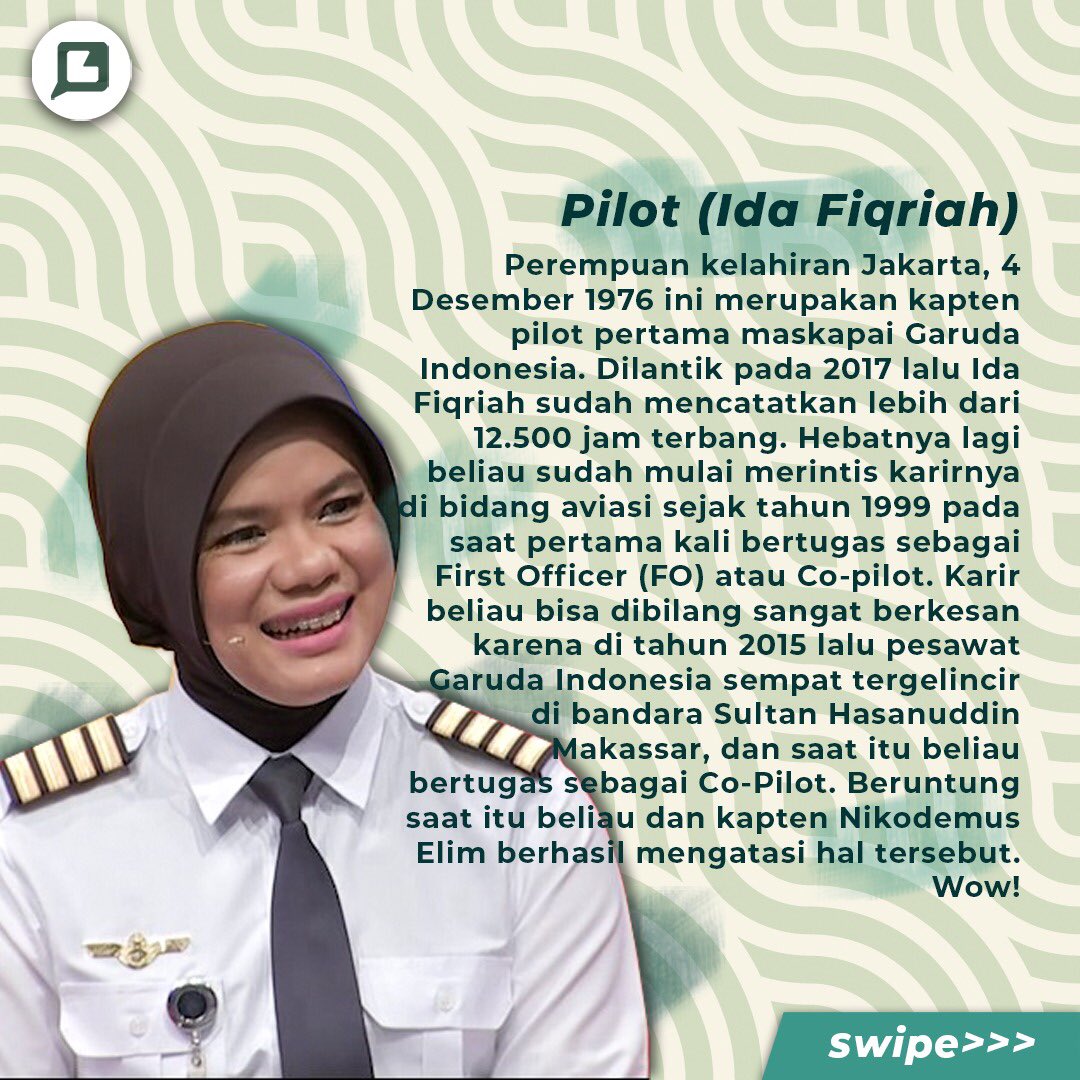 BAFESpace's tweet photo. Dari sekian banyak pekerjaan, pekerjaan-pekerjaan seperti CEO, pilot, astronot dan atlit faktanya masih banyak didominasi oleh kaum pria,kenapa ya? https://t.co/b5zcjS7Cf7
