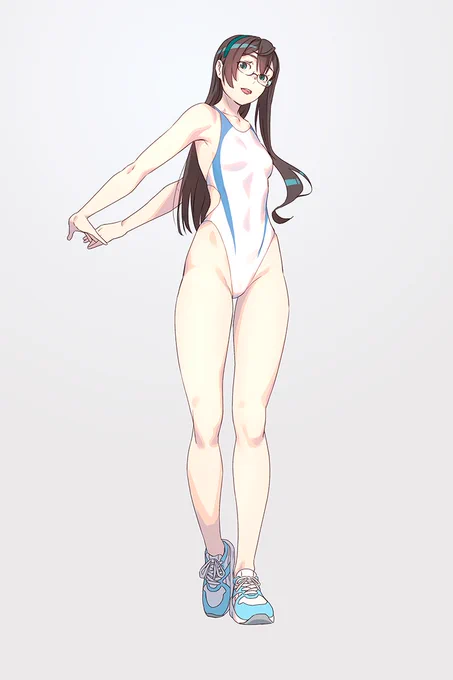 ハイレグ+スニーカー大淀 