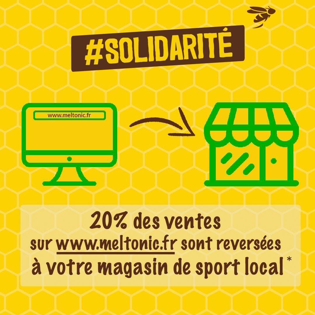 Pour soutenir les magasins de sport fermés, maillons importants dans le développement de Meltonic depuis sa création... 🐝 ⁣
⁣Nous reversons équitablement 20% du CA de meltonic.fr jusqu’au 11 mai 2020.⁣ #aidonsnoscommerces #sportbusiness <a href="/ENDU_MAG/">Trails Endurance Mag</a>
