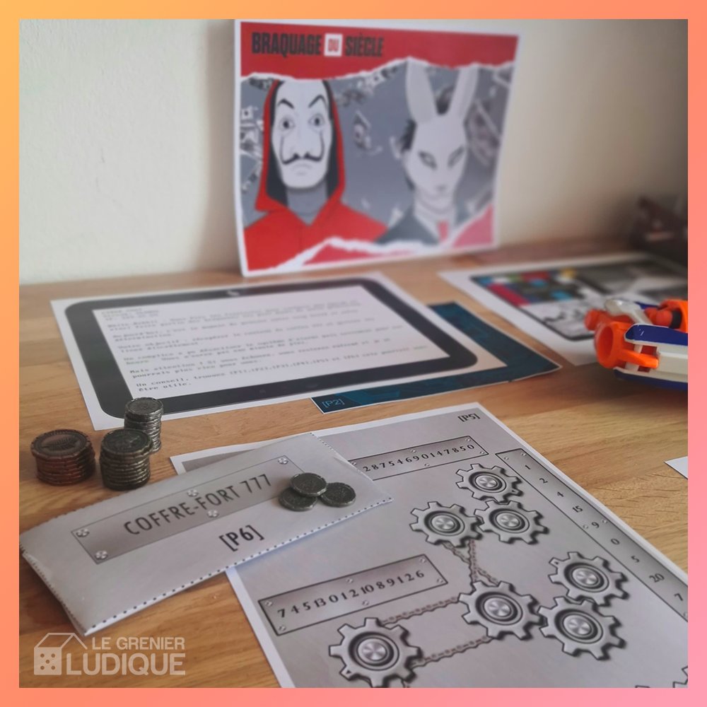 GrenierLudique's tweet photo. Au début du confinement, nous avons découvert #EscapeKit, des #EscapeGame à imprimer à la maison.
On en a testé un, inspiré de la #CasaDePapel😊
Qu'en pensez-vous ? Lequel de leurs scénarios vous intrigue ?
https://t.co/tnPsfhQMuv
#ConfinementJour35 https://t.co/6xdVoa35jR