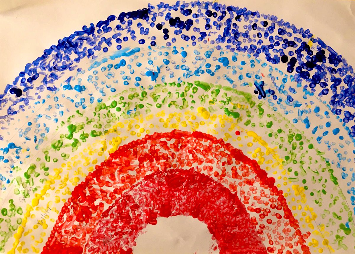 Pointillism Art Rainbow