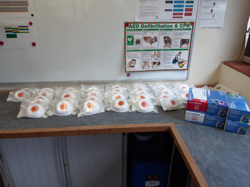 Holcim_UK's tweet photo. Our Cement team at Cauldon has responded to the call from local medical practices, donating FFP3 masks, nitrile gloves and hand sanitiser.  

We are delighted to be able to help our #NHS at this challenging time. https://t.co/4Gea18Ubi2
