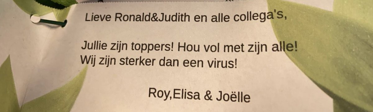 Momenteel werken we, net als veel bedrijven in Nederland, met een beperkte bezetting op kantoor. Namens onze accountmanagers, die nu vanuit huis aan het werk zijn, een prachtig bos bloemen! #daslief #bhv #ehbo #veiligheid