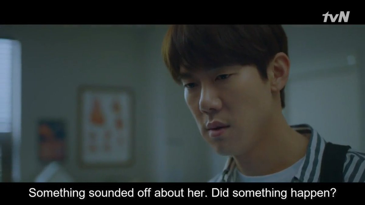 The next scene after ER so my theory is Jeongwon went to ER before going home. Jeongwon is the person who catch up right away. Btw, I like the writer  she is so consistent with their personality.  #Hospitalplaylist