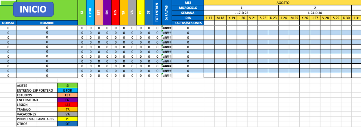 💻 BASE DE DATOS TEMPORADA💻 en colaboración con <a href="/santi_98_/">santiii</a> 

¡Organiza toda una temporada de una manera ordenada y práctica!

CONTIENE 👇:

📌CALENDARIO

📌ASISTENCIA

📌PARTIDOS LIGA

Y MUCHO MÁS⚽️

Dejad el correo en los comentarios para poder enviároslo📲
Se agradece el🔁