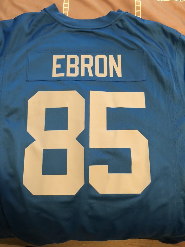 Day 18: one of the more obscure jerseys I own, Detroit Lions Throwback Eric Ebron