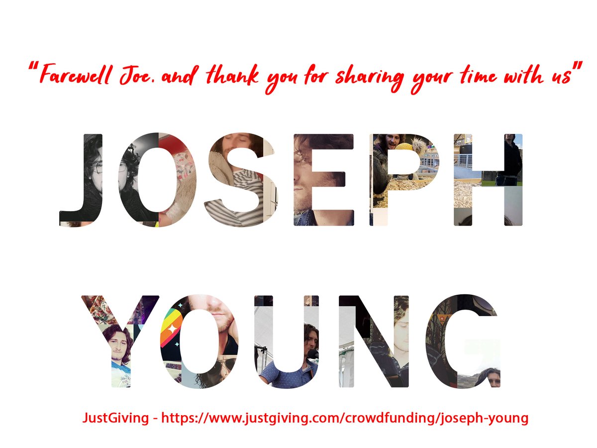 We lost a special human-being in very tragic circumstances.

We ask all of our contacts to share this post and to continue helping us to support Joseph’s family during this most difficult period.
 
JustGiving - justgiving.com/crowdfunding/j…