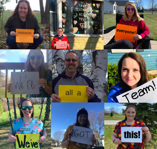 Welcome back CHS.  Let's do this!  #finishstrong #TigerStrong #InThisTogether!