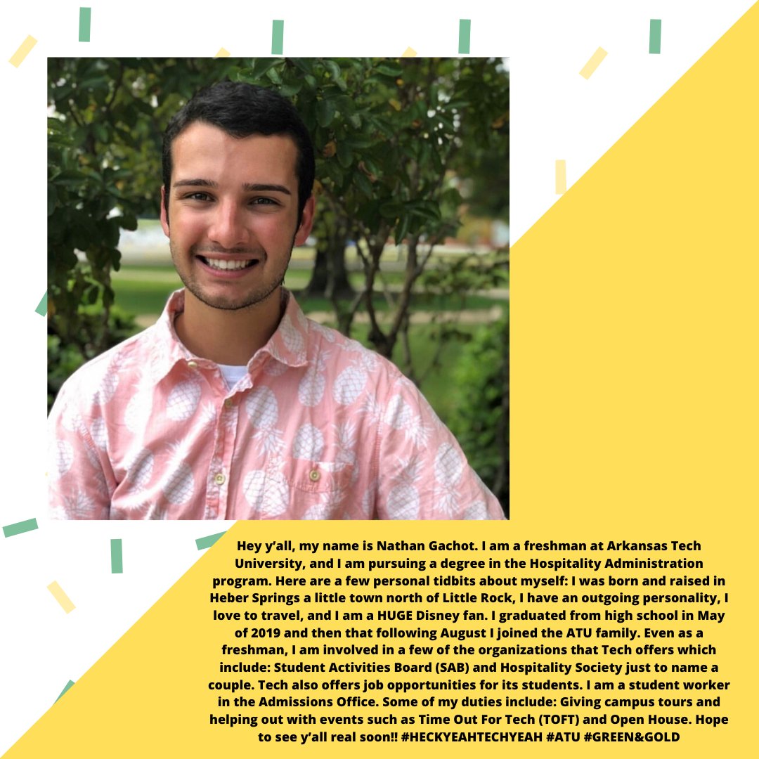 go2ATU's tweet photo. Share your #MyATUstory with us! #Go2ATU #ArkansasTech #ATU2020 @ArkansasTech https://t.co/0MgfZXAo92