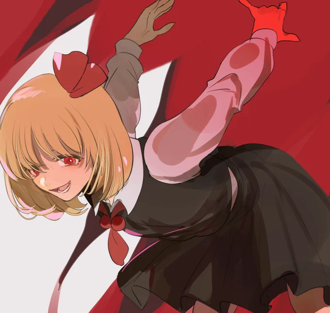 ルーミアちゃん(+5分) #深夜の真剣お絵描き60分一本勝負 