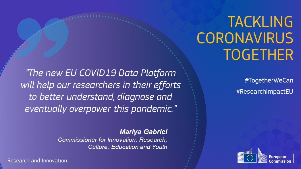 The 🇪🇺 #COVID19 Data Platform helps scientists to share &amp; analyse coronavirus data at an unrivalled scale and speed! Happy to launch #ERAvsCorona Action Plan's portal together w/ #EU countries, <a href="/emblebi/">EMBL-EBI</a>, <a href="/ELIXIREurope/">ELIXIR Europe</a>, <a href="/CompareEurope/">CompareEurope</a> &amp; others! #OpenScience covid19dataportal.org