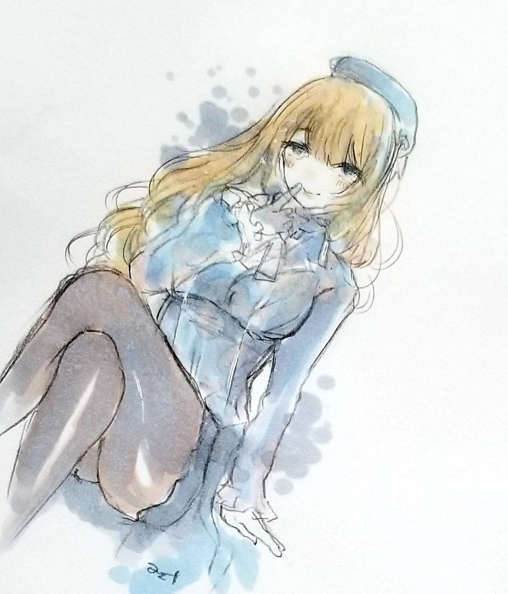 愛宕(艦隊これくしょん) 「愛宕(40分くらい)

#艦これ版深夜の真剣お絵描き60分一本勝負
#艦これ版真」|ヨシナのイラスト