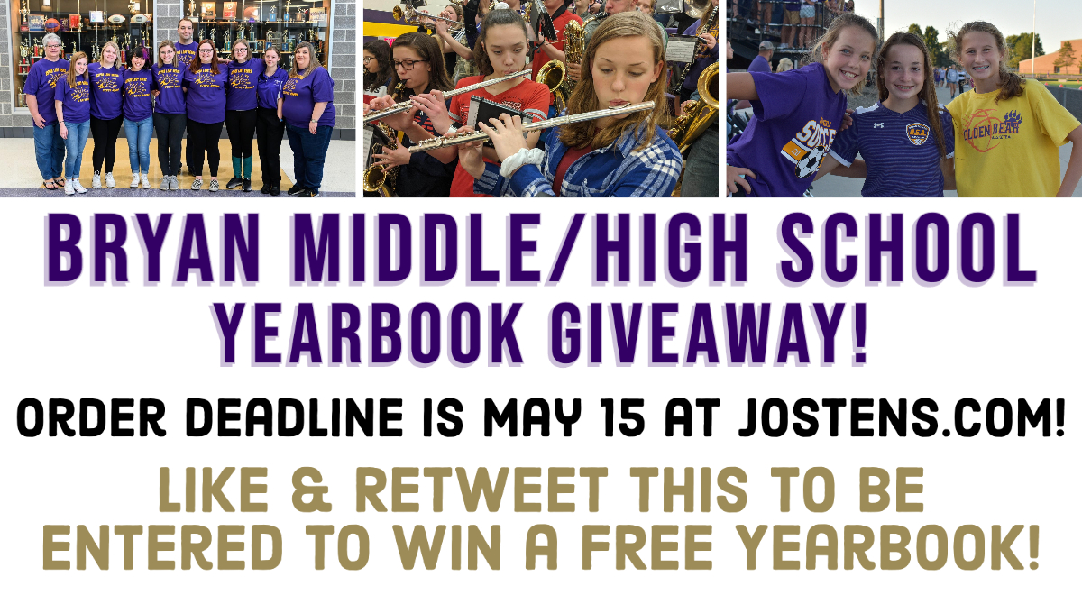 ZetaCordia_VCT's tweet photo. Happy Yearbook Virtual Spirit Week! To celebrate the week, Bryan MS/HS is giving away a FREE yearbook! Like/retweet to enter! Go to Zeta Cordia Facebook to enter again! 

May 15th is the deadline to order! Head to https://t.co/b3apff3hm9 to get your yearbook! https://t.co/3gEZVt9wtr