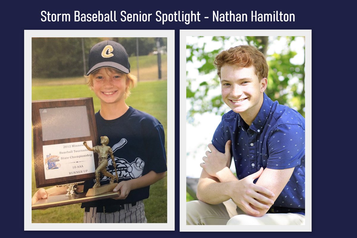 Cristin Maschka (@cristinmaschka) on Twitter photo Chanhassen Baseball 2020 Senior Spotlight - Nathan Hamilton. Nathan plays IF for the Storm & will attend the Univ of Wisconsin, Eau Claire this fall. Nathan’s fav ⚾️ memory: 1st tourney at 9yrs old, down 0-9 & a huge 14-11 come-back win. <a href="/ChanStormBase/">Storm Baseball</a> <a href="/chanstormAD/">Storm Athletics</a> @chanprincipal Chanhassen Baseball 2020 Senior Spotlight - Nathan Hamilton. Nathan plays IF for the Storm & will attend the Univ of Wisconsin, Eau Claire this fall. Nathan’s fav ⚾️ memory: 1st tourney at 9yrs old, down 0-9 & a huge 14-11 come-back win. <a href="/ChanStormBase/">Storm Baseball</a> <a href="/chanstormAD/">Storm Athletics</a> @chanprincipal