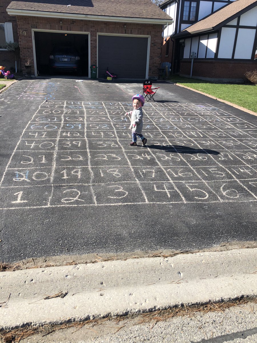 A different style of hundreds chart, soon to be a big game of snakes and ladders. Options for <a href="/central_public/">Central Public</a> physical education while the weathers nice🌞. Stay strong 💪🏻, you’ve got this!