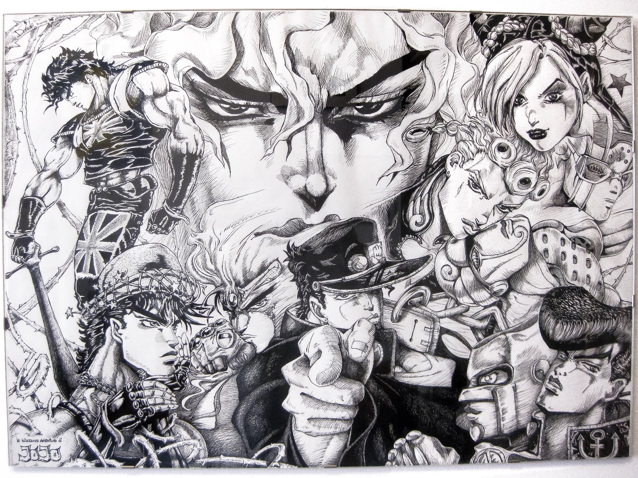 Jojo bizarre Adventure рисунок