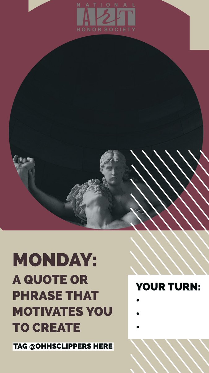 ohhsnahs's tweet photo. In celebration of #OHVirtualSW20, we have decided to put an artistic twist on the challenges! It’s Motivation Monday: post this template on your Instagram story and tag 3 friends to join in! @OHHSClippers https://t.co/Y10VDIVFsv