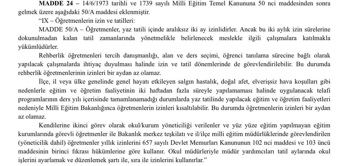 oguzozat's tweet photo. Madde o kadar ucu açık ve farklı anlama gelecek mağduriyet taşıyor ki uygulamalarda binlerce istismar, mobbing ve angarya oluşturacaktır. 1,2 milyon öğretmenin hakkı için Anayasaya aykırıdır. Anayasa  Mahkemesi talebimizdir

 #1milyonöğretmenmağdur
@meral_aksener 
@av_ugurpoyraz https://t.co/tYCKFDDZbK