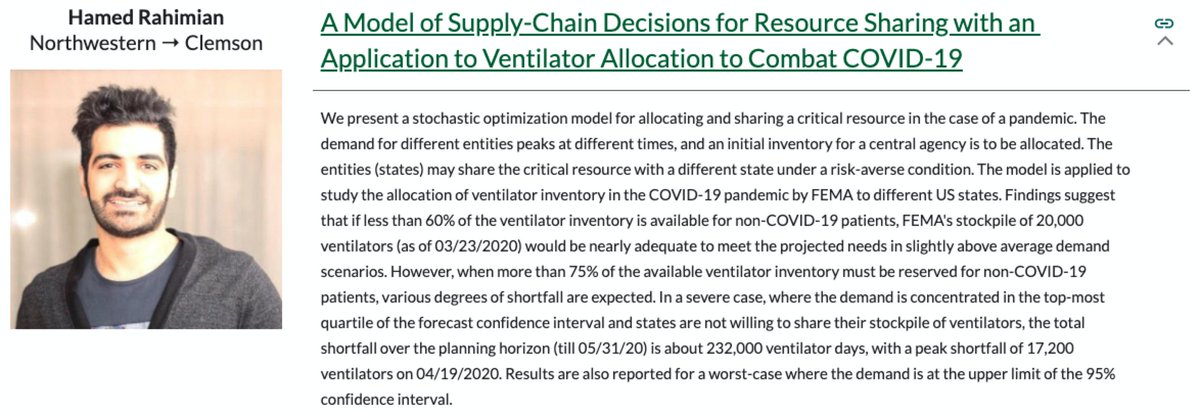 lyeskhalil's tweet image. #DiscreteOptTalks takes off Tomorrow Tuesday at 2 PM! Two exciting talks on the latest in 1) optimization for COVID-19 logistics and 2) MIP Solving, followed by a social.

Visit talks.discreteopt.com to sign up for the mailing list and receive details on how to join the talks!
