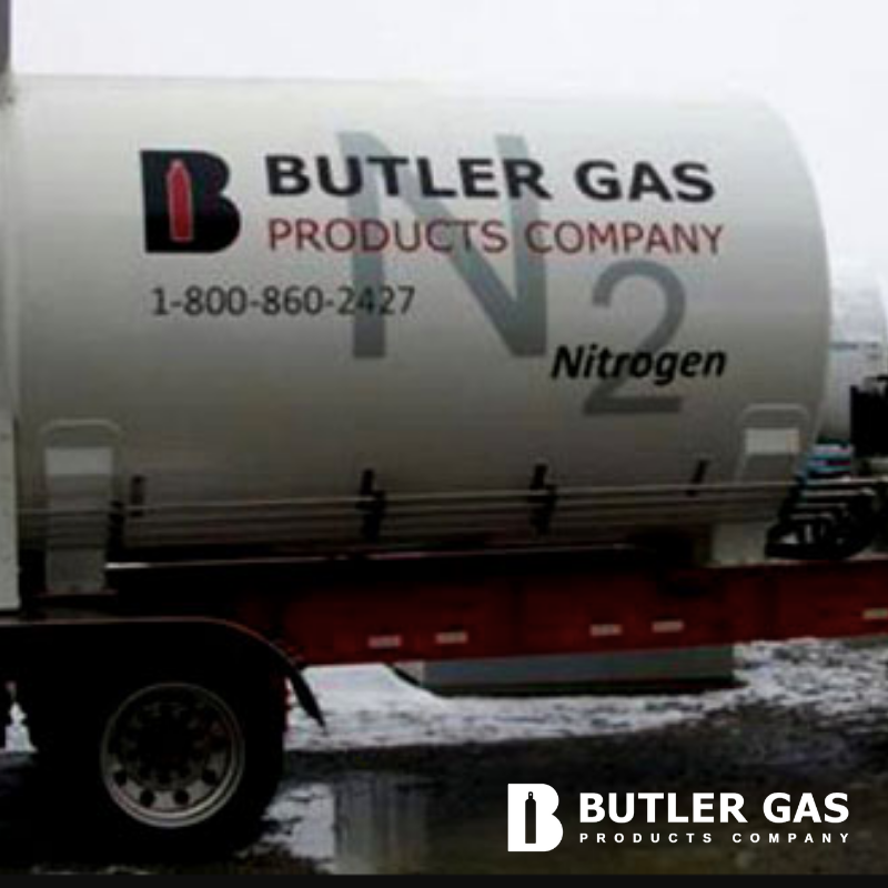 ButlerGasPGH's tweet photo. Our #microbulk system reduces costs, increases safety, and maximizes efficiency. The basic idea behind microbulk is replacing cylinders with one, or a few, larger tanks. Our truck stops and fills the tank; there’s no cylinder exchange. https://t.co/hfog0pyxig