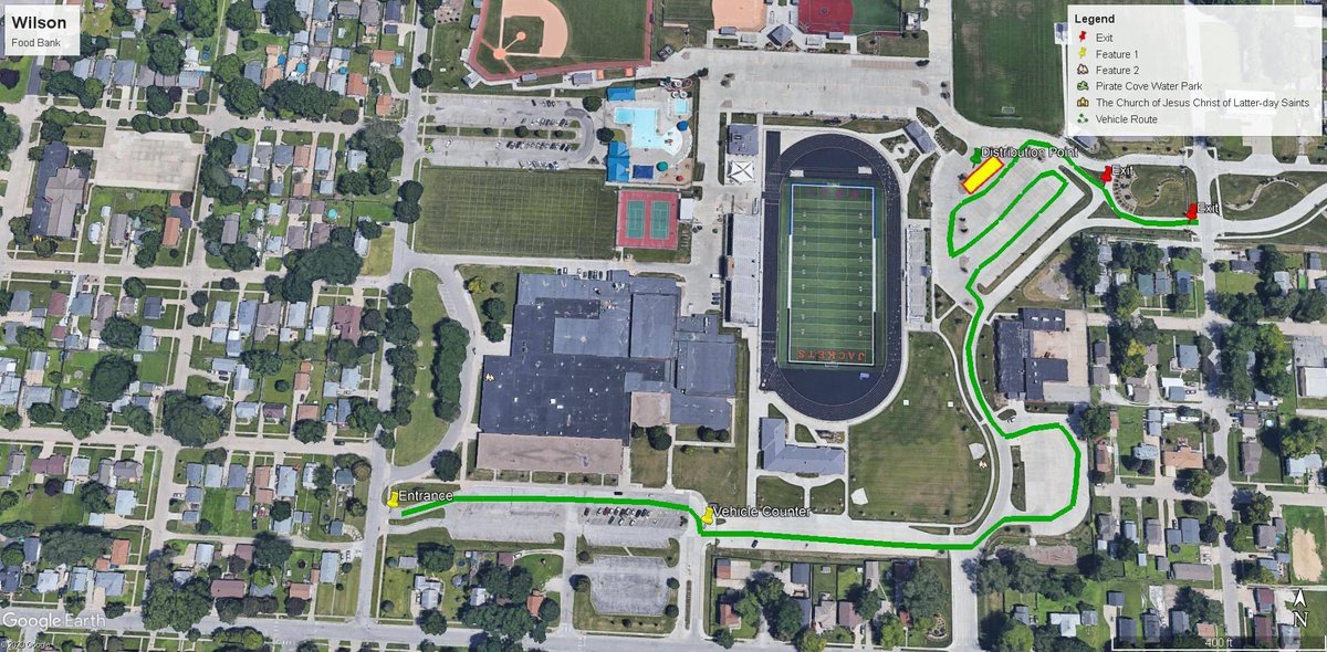 Drive Thru Food Pantry today at 4:30. The line will begin in the parking lot off 21st street and go east through the parking lot, into Wickersham Stadium Parking. Please do not get out of your vehicle. We will prompt you when you open trunks.
