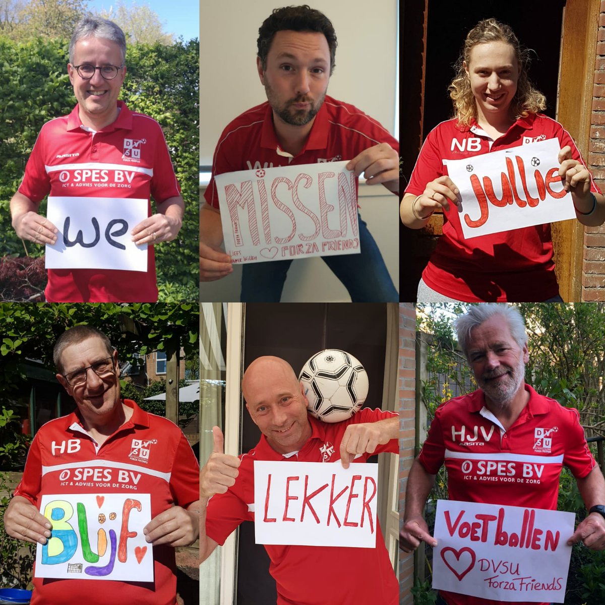 forzafriends's tweet photo. S P E C I A L E  B O O D S C H A P aan alle Forza Friends, G-voetbal teams en volgers: We missen jullie! Blijf vooral lekker voetballen! ⚽ In de tuin, op een veldje, maar hou afstand. Blijf je ook een beetje trainen? 👊 #forzafriendsdvsu #gvoetbal #wemissenjullie #houvol https://t.co/nkgoRu0S34