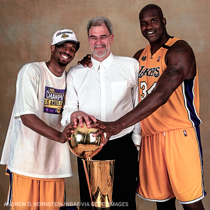 SportsCenter's tweet photo. Phil Jackson coached some of the best NBA players in the world. 

He won six titles with the Bulls and five with the Lakers 🏆 https://t.co/ETbUIDsPZa