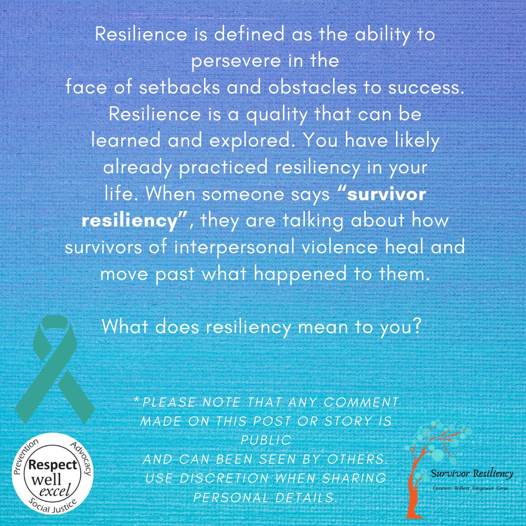 RespectWell's tweet photo. Welcome to Resiliency Week 2020! We regret that we cannot hold apce for this in person but invite you to engage with us online! So, what does resiliency mean to you? #survivorresiliency2020 #officeofrespect #emoryuniversity https://t.co/NUrF3cGzNR