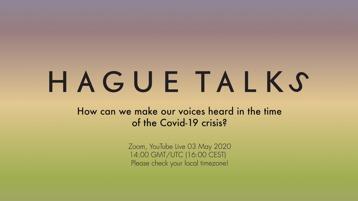 Join us globally🌍for this special ZOOM online event on World Press Freedom Day, where we will discuss what this pandemic means for all of us and the future of freedom of expression.

More info and registrations here ➡️ bit.ly/HTonline1