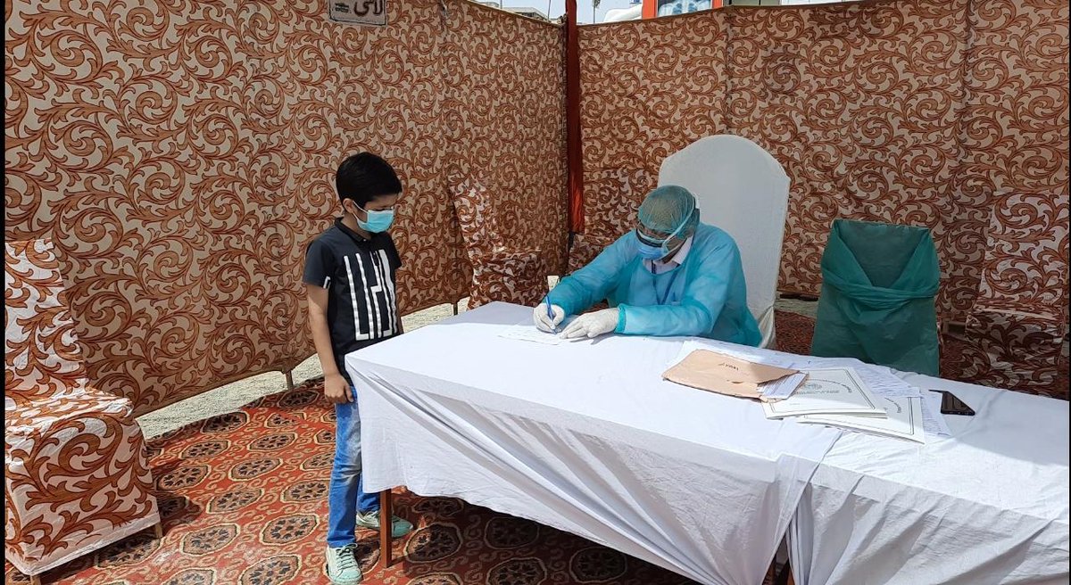 mmwattoo's tweet photo. Walk-through COVID-19 testing facility at Lyari’s Kakri Ground acknowledged by media as well https://t.co/YFvOp6UjF5 https://t.co/2w2R48jeLY