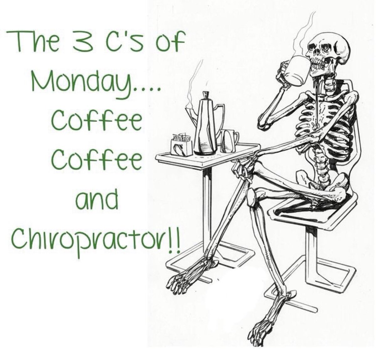 DrHeidioDC's tweet photo. Call in for your adjustment today! 925-602-5000 we are now Open! #chiromondays #coffeetime #adjustmenttime #chirolife #chiropractic #MondayMorning https://t.co/OJHWGdYFi4