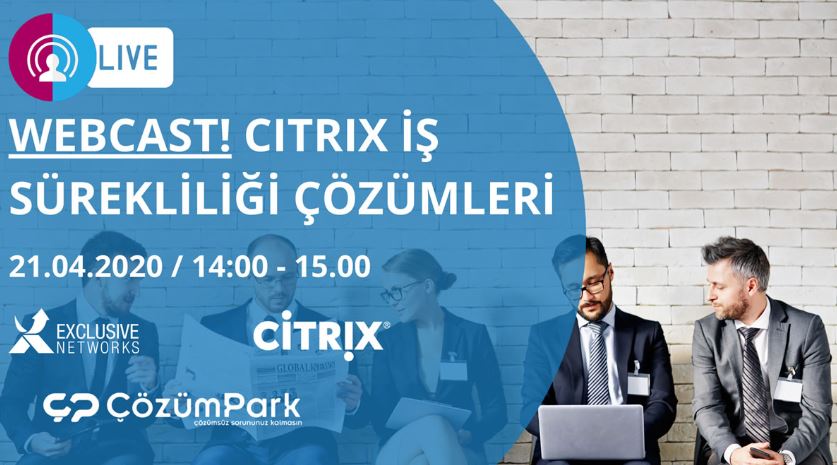 Citrix'in İş Sürekliliği çözümlerinin neler olduğu, Türkiye'deki kullanıcılarını desteklemek için hangi özel çözümleri sunduğunu öğrenmek için, ÇözümPark işbirliği ile gerçekleştireceğimiz webcast'imize katılabilirsiniz. lnkd.in/dnytB8c
