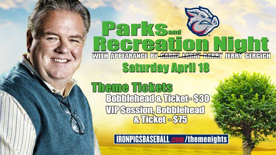 MiLB  #WhatWouldHaveBeenNight: Saturday, April 18 @IronPigs Parks and Rec Night featured a Jerry Gergich appearance  @LouisvilleBats suited up as the Derby City Mint Juleps The Kastaways rocked out at  @PortlandSeaDogs Hadlock Field @WindSurgeICT unveiled their mascot