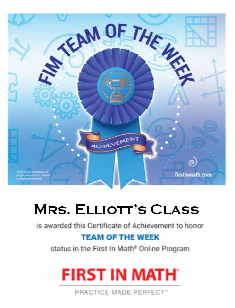 Our PPES Panthers have solved over 1.4 million math problems on First in Math so far! Great job to our players and team of the week! Keep it up! <a href="/PtPleasantAACPS/">PtPleasantAACPS</a> <a href="/AACPS_PK5Math/">AACPS PK-5 Math</a>